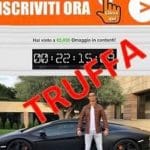 La truffa dei 5000 euro vinti con immagine di Cristiano Ronaldo