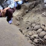 Messico ritrovata una torre fatta di teschi umani