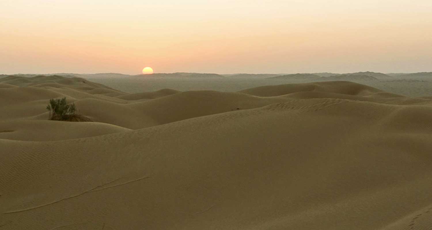 Incredibile lago che formato nel deserto