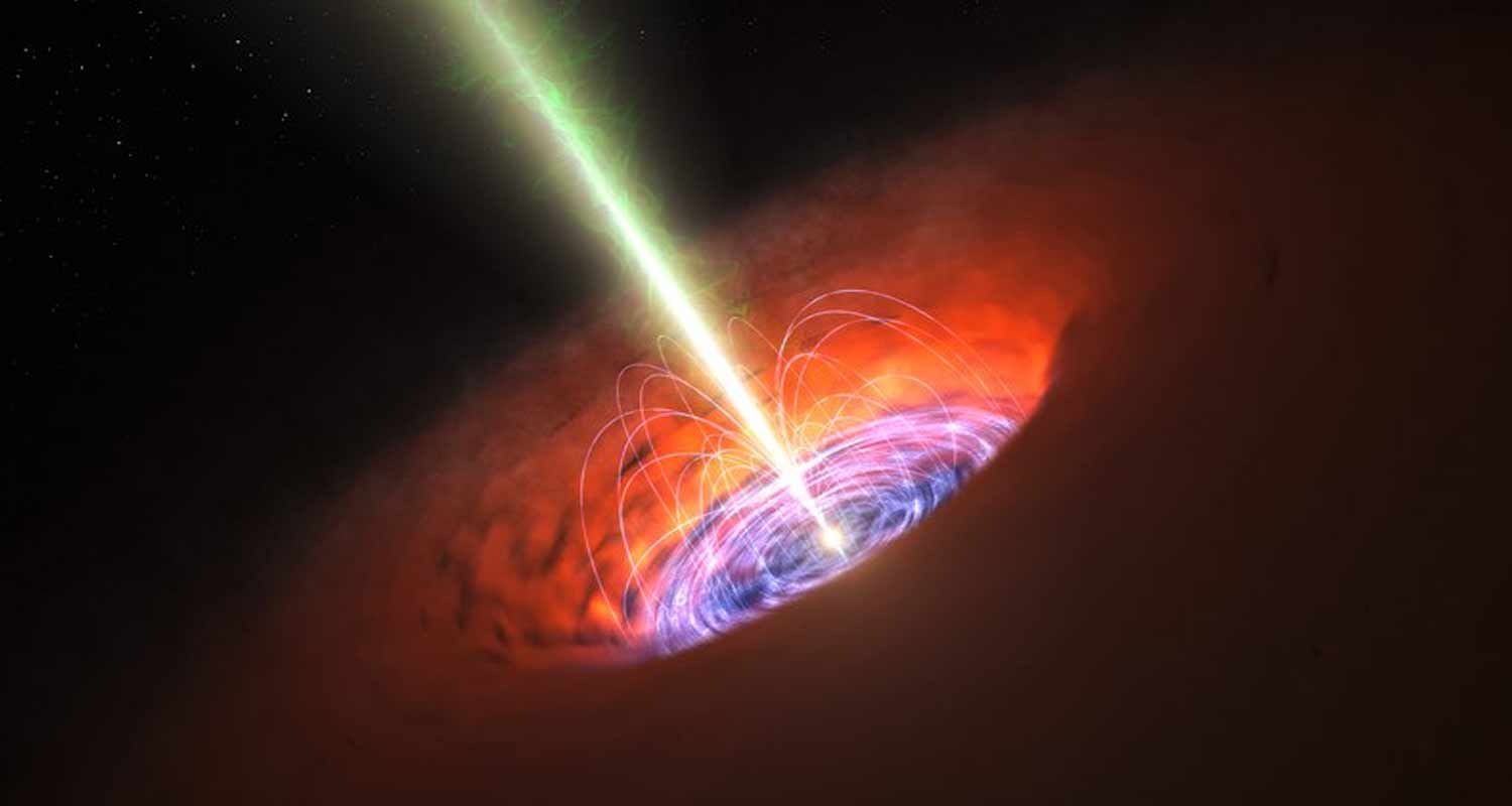 qualcosa che esce da un buco nero, incredibile