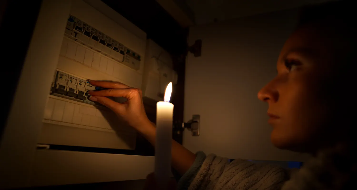 Bolletta troppo alta costringe la famiglia ad usare torce a batterie