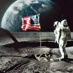 Le bandiere americane sono ancora piantate sulla Luna