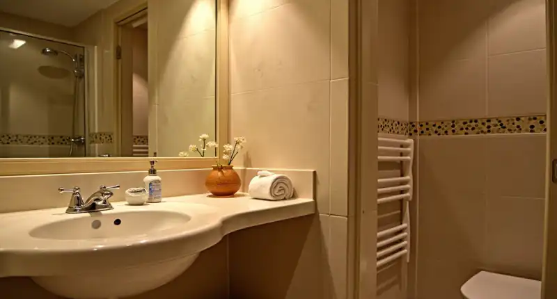 Va in bagno nel ristorante e si porta via il lavandino