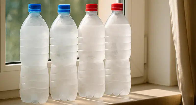 Come rinfrescare casa senza aria condizionata il trucco green con bottiglie di acqua