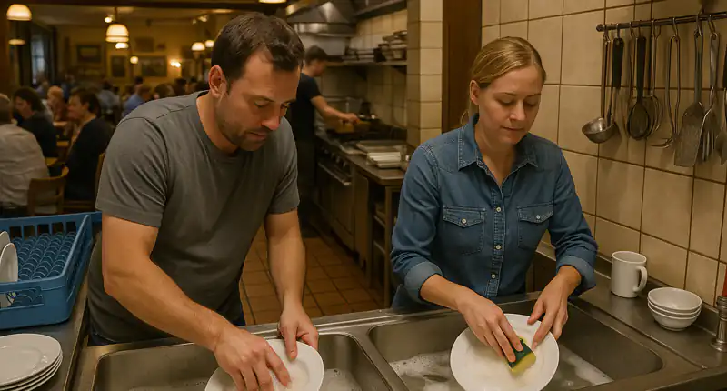 Germania In questo ristorante non si paga ne in contanti ne con carta di credito