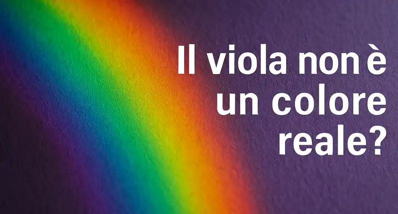 Il Viola Non è un Colore Reale