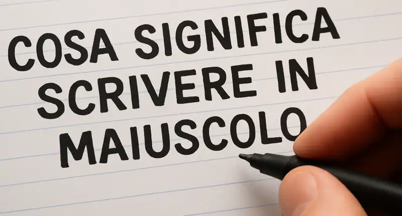 Perchè molte persone scrivono solo in minuscolo