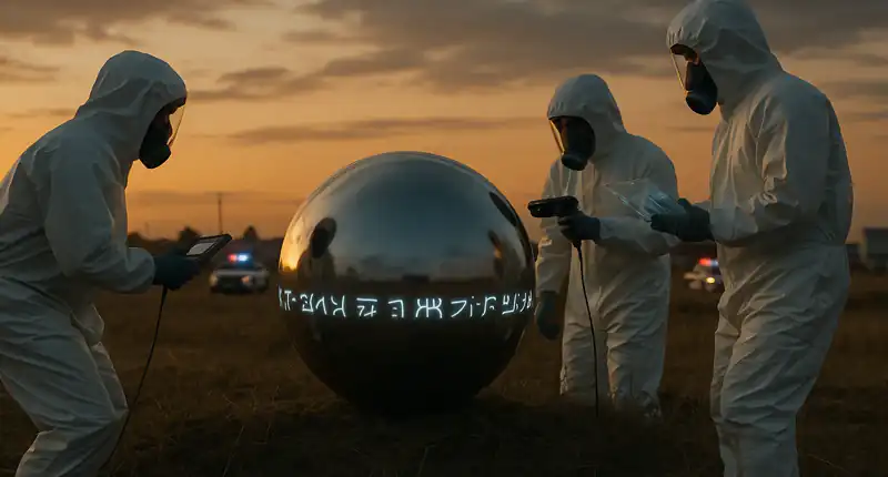 Sfera metallica caduta dal cielo