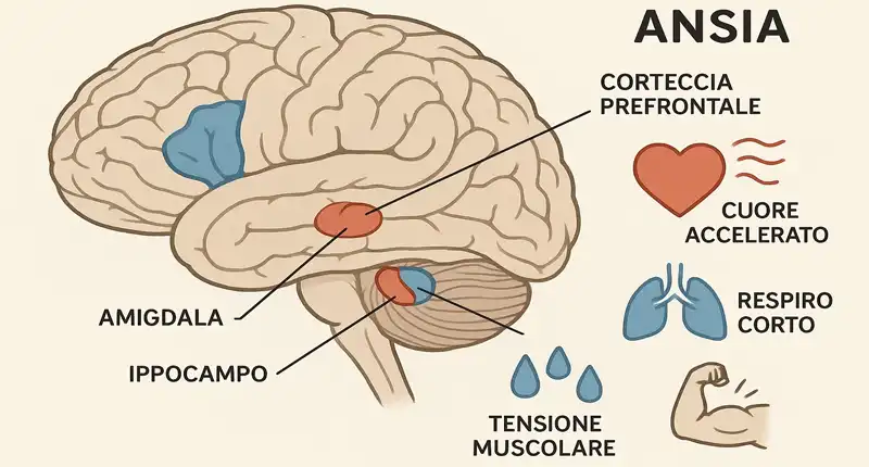 Ansia Cose Davvero e Come si Manifesta nel Cervello