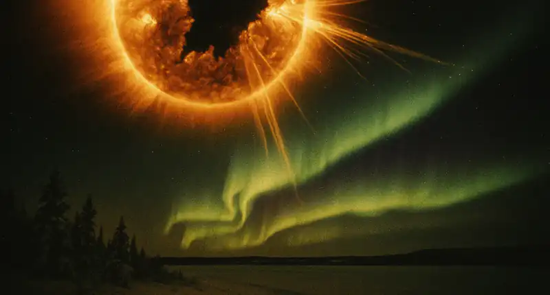 Quel buco enorme che si è aperto nel Sole