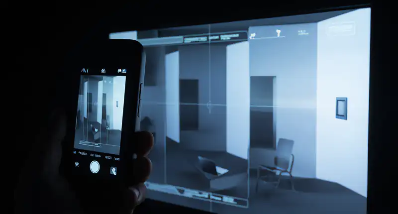 Scattano Foto Attraverso i Muri