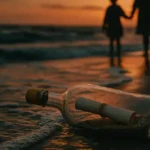Trova una Bottiglia sulla Spiaggia Dentro una sorpresa inaspettata