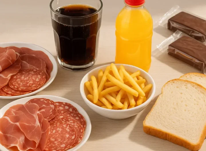 Composizione di alimenti da evitare dopo i 40 anni