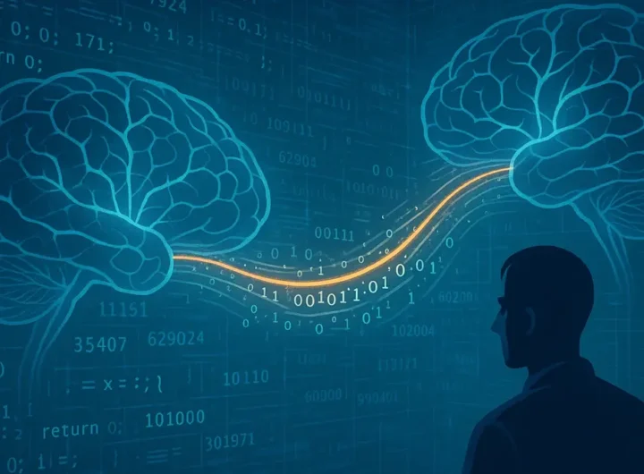 Due modelli di intelligenza artificiale che si parlano attraverso segnali numerici invisibili