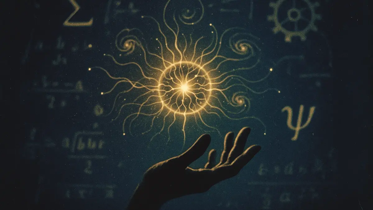 Immagine concettuale con simboli scientifici