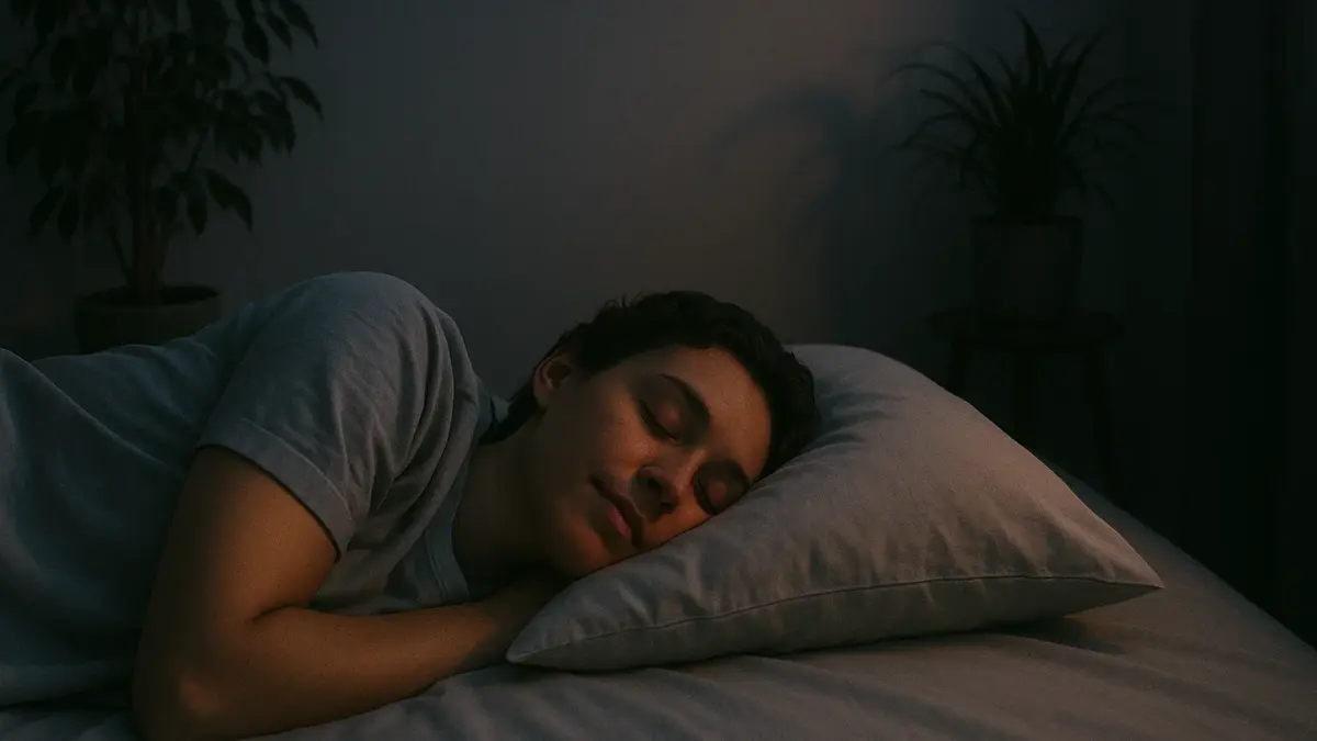 Persona che dorme serenamente grazie a rimedi naturali per il sonno