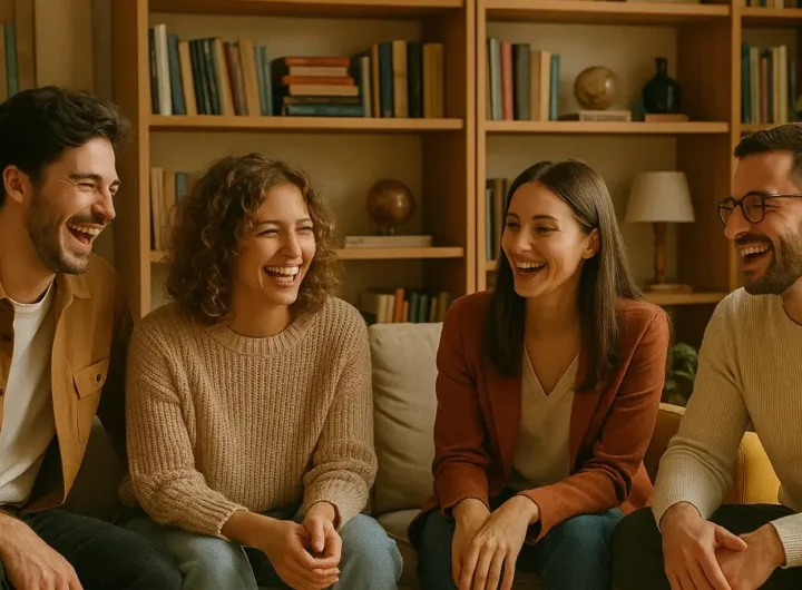 Persone che condividono curiosità durante una conversazione