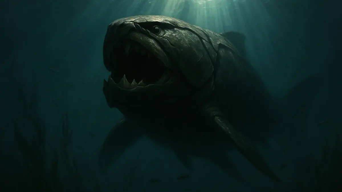 Rappresentazione artistica di un Dunkleosteus
