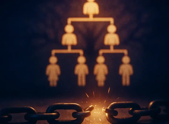 Un albero genealogico stilizzato e ramificato