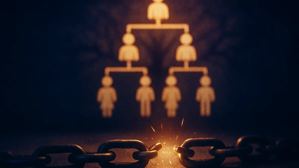 Un albero genealogico stilizzato e ramificato