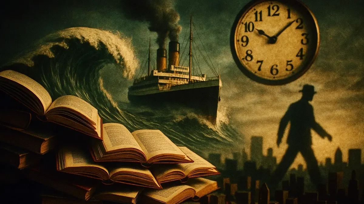 Una collezione surreale di oggetti e scene che richiamano le storie narrate