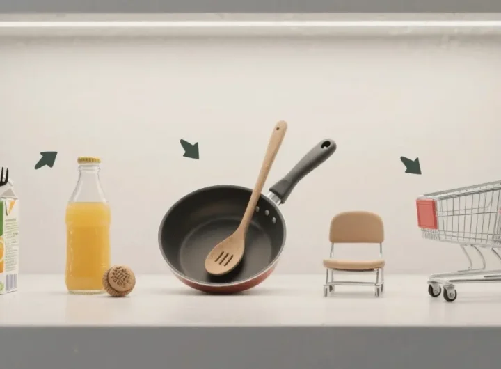 Una composizione di 5 oggetti comuni