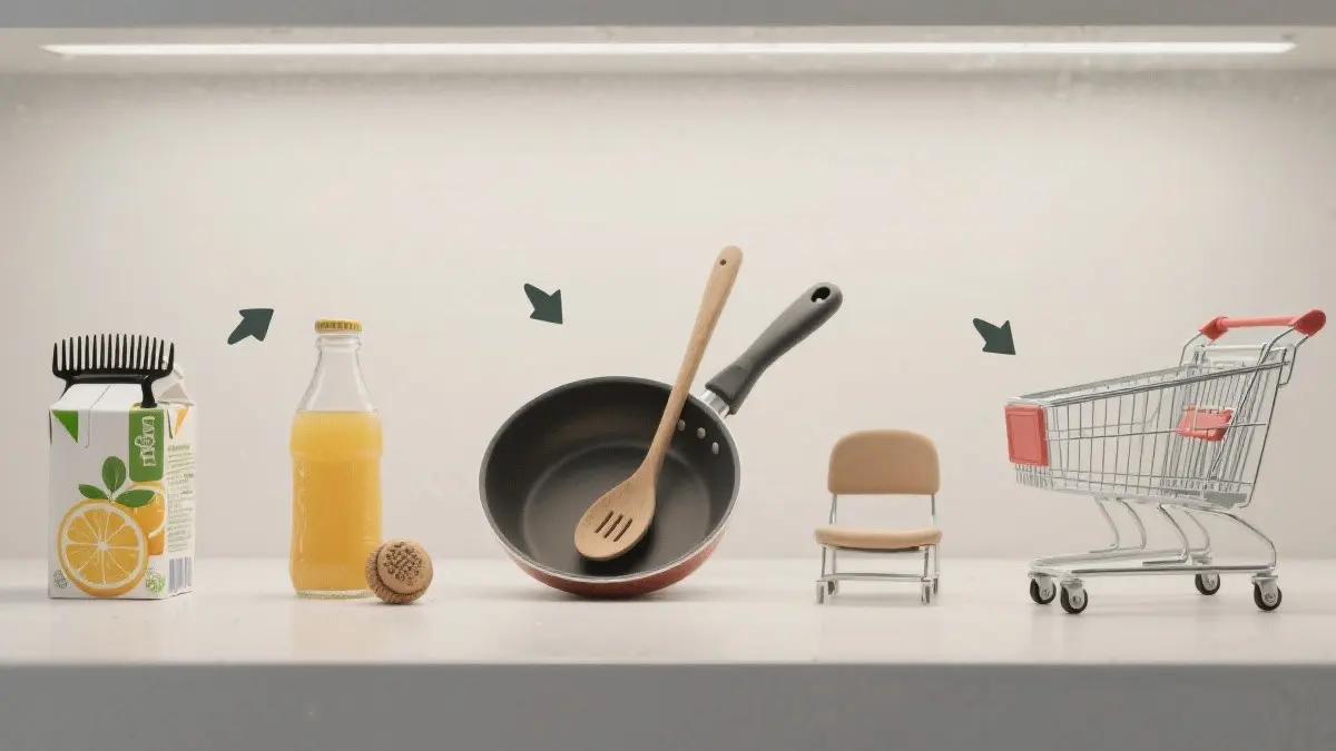 Una composizione di 5 oggetti comuni