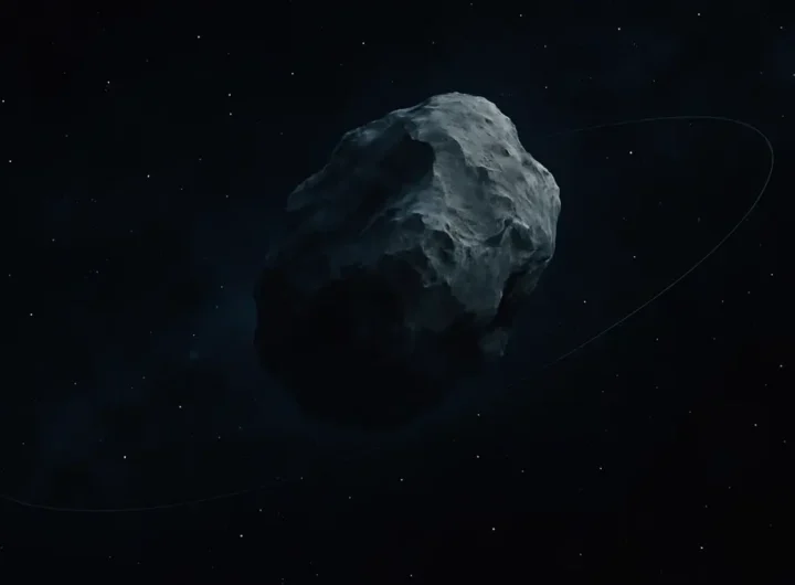 Una rappresentazione artistica di un oggetto celeste