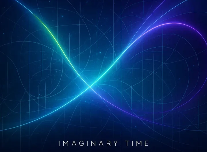 Una rappresentazione visiva astratta del tempo o dello spazio-tempo