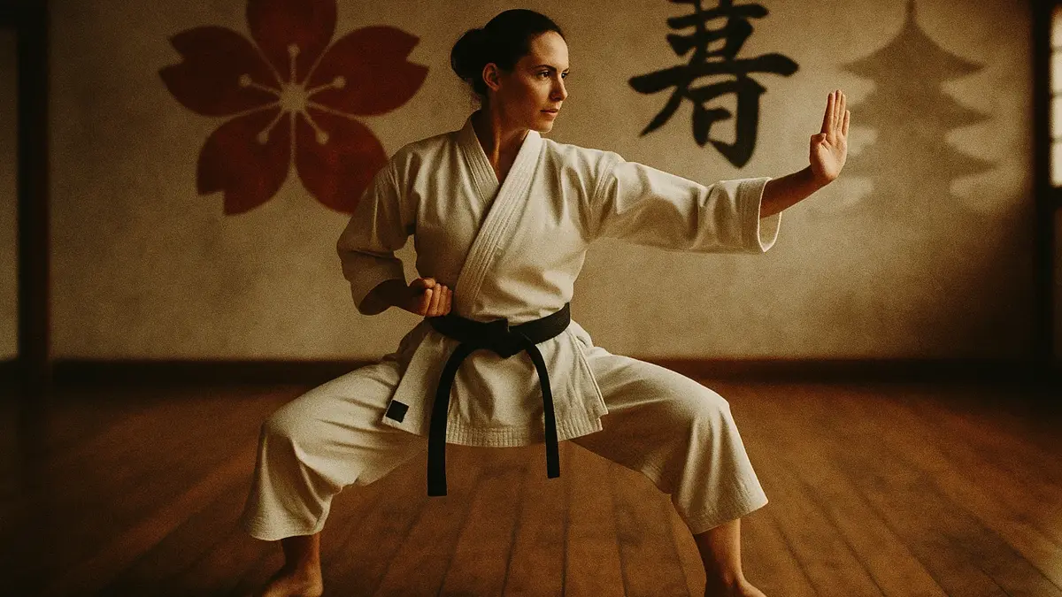 Un'immagine che cattura l'essenza del Karate e della cultura giapponese