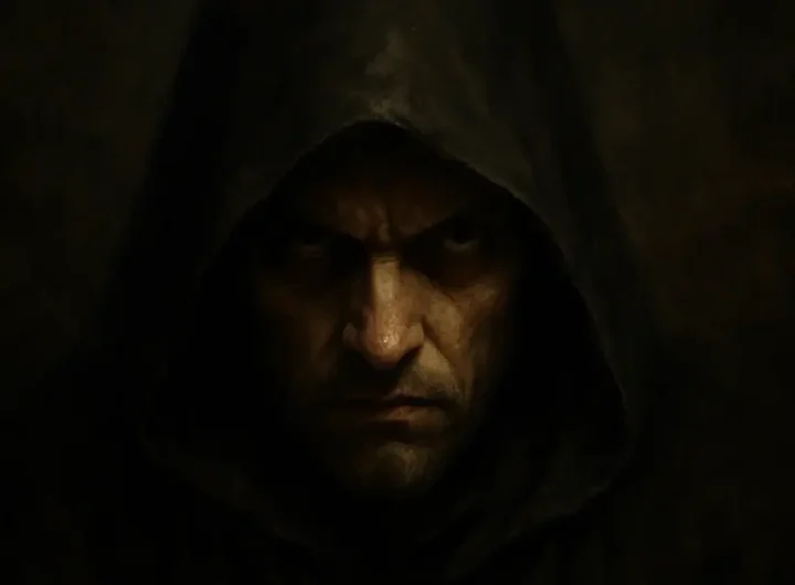 Un'immagine stilizzata che evoca mistero e osservazione