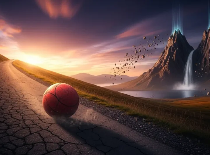 Collage di luoghi misteriosi dove la fisica sembra non valere