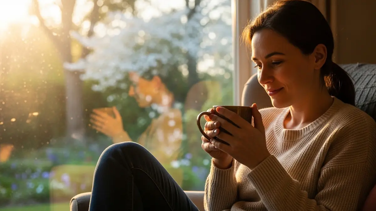 Persona seduta in un ambiente tranquillo che riflette su come gestire le emozioni negative
