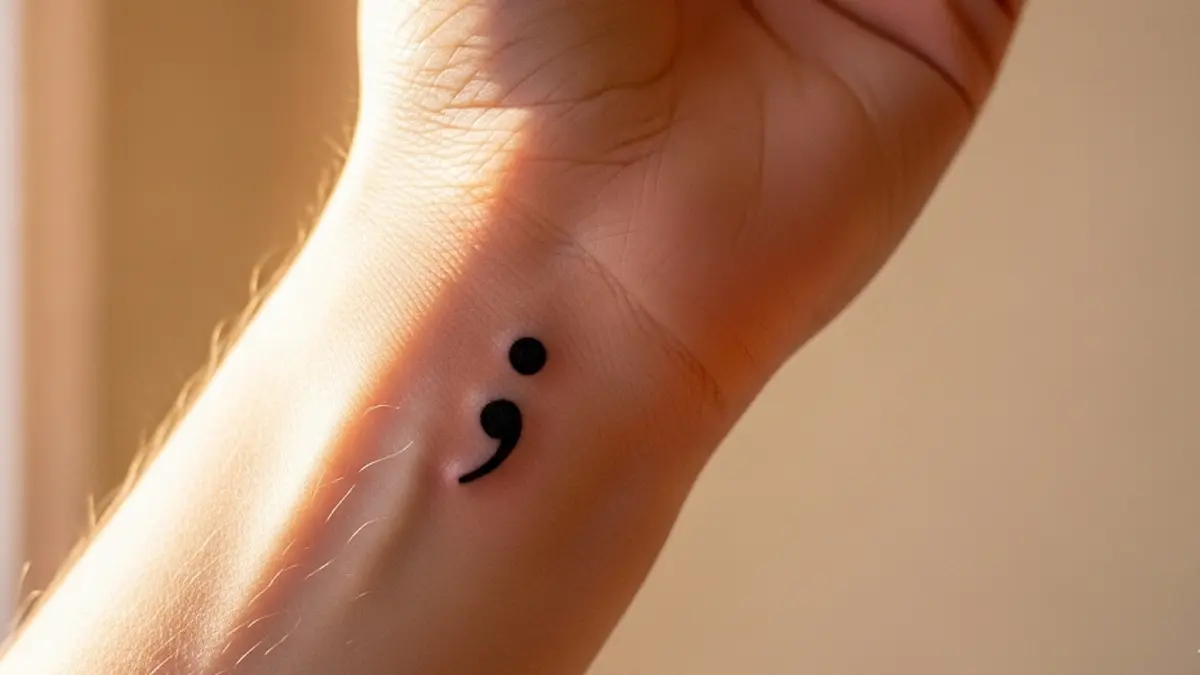 Scopri il vero significato del tatuaggio punto e virgola
