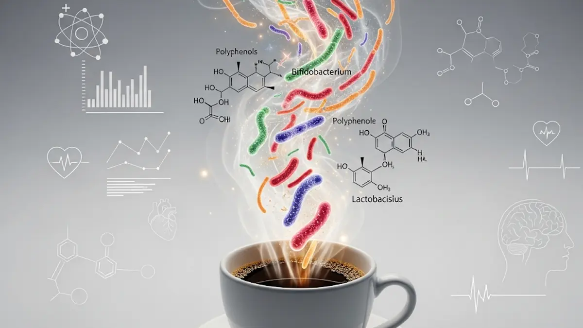 illustrazione che mostra una tazza di caffè fumante