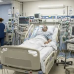 una camera di terapia intensiva in un ospedale