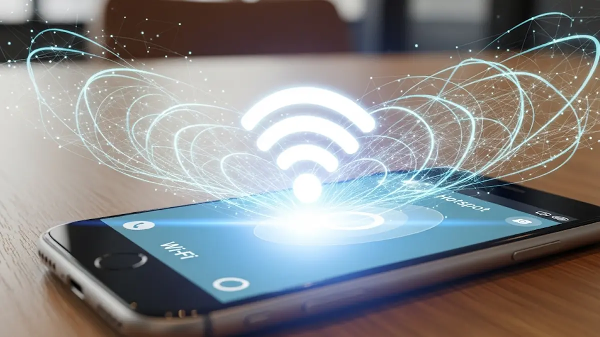 una rete Wi-Fi creata da uno smartphone