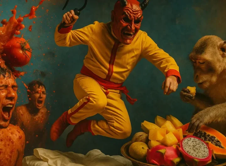 Collage di diverse tradizioni strane nel mondo