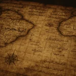 Dettaglio ad alta risoluzione della mappa di Piri Reis del 1513