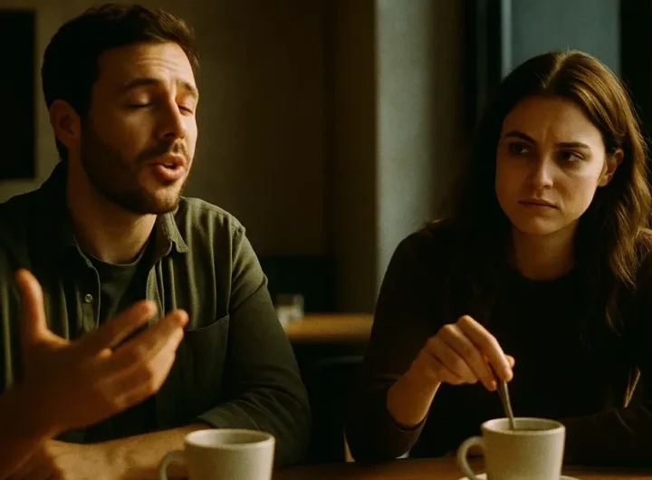 Due persone sedute a un tavolo