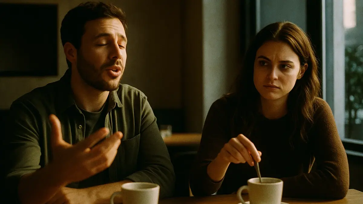 Due persone sedute a un tavolo