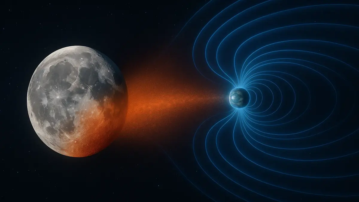 Ematite sulla Luna interazione ossigeno Terra e satellite