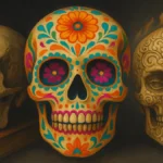 Il simbolo del teschio rappresentato in diversi stili culturali