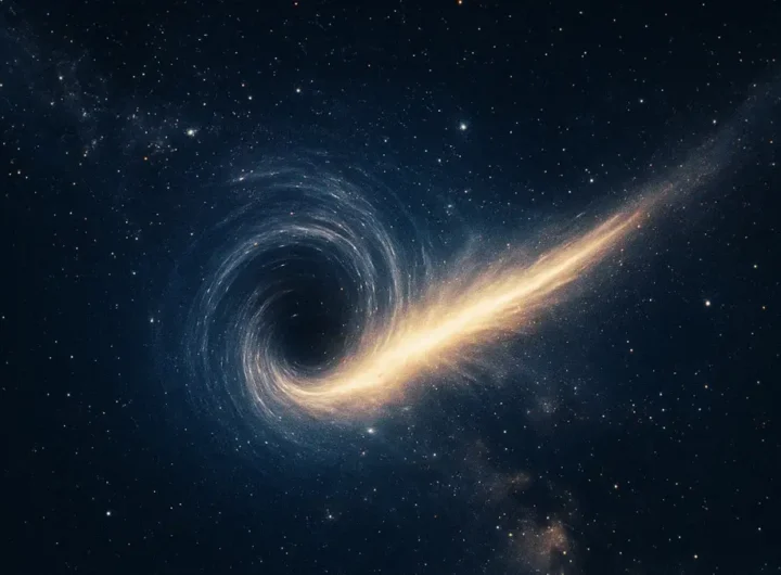 Illustrazione artistica di un wormhole