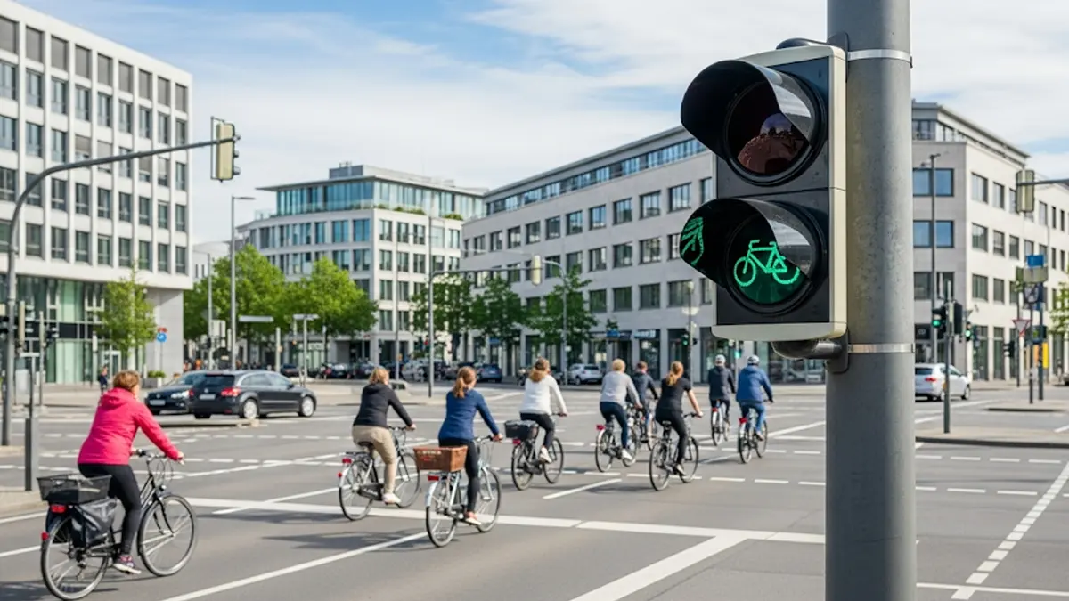 La Germania sperimenta VeloFlow un nuovo sistema di semafori intelligenti