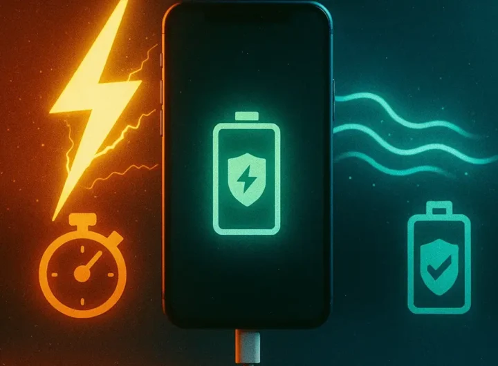 Smartphone collegato a due caricatori