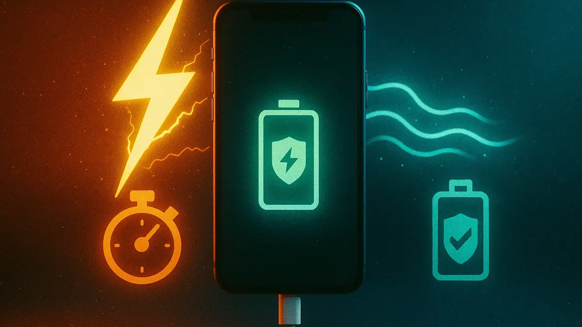 Smartphone collegato a due caricatori