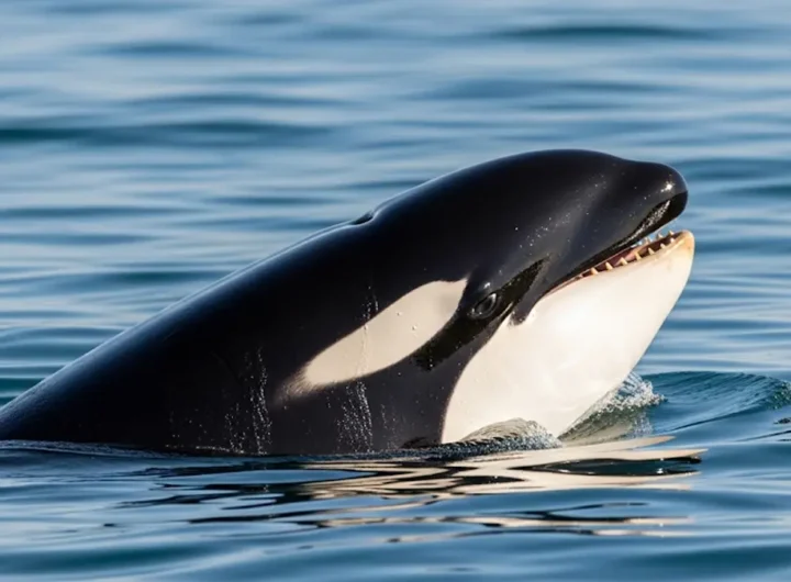 Un orca che imita la voce umana