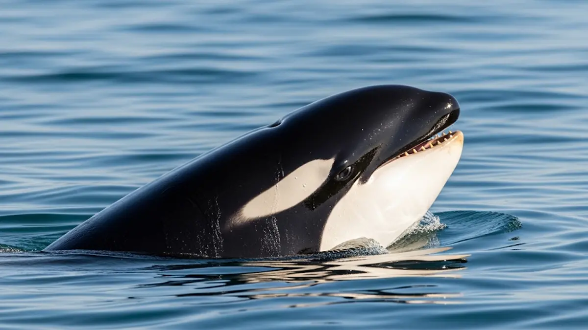 Un orca che imita la voce umana