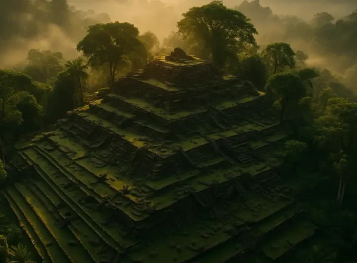 Veduta aerea di Gunung Padang in Indonesia